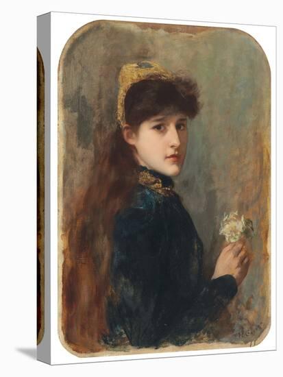 Portrait of a Young Girl, C.1877-1880 (Oil on Canvas)-Henri Gervex-Premier Image Canvas