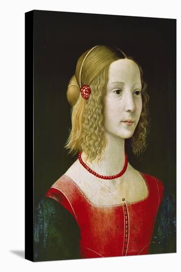 Portrait of a Young Girl. Probably About 1490-Domenico Ghirlandaio-Premier Image Canvas