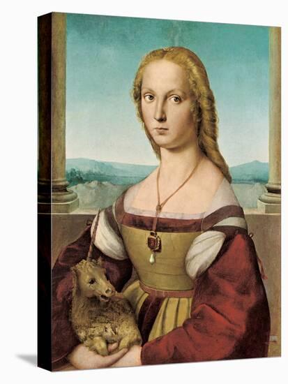 Portrait of a Young Lady with a Unicorn, 1505-1506-Raphael-Premier Image Canvas