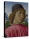 Portrait of a Young Man in Red, Ca 1485-Domenico Ghirlandaio-Premier Image Canvas