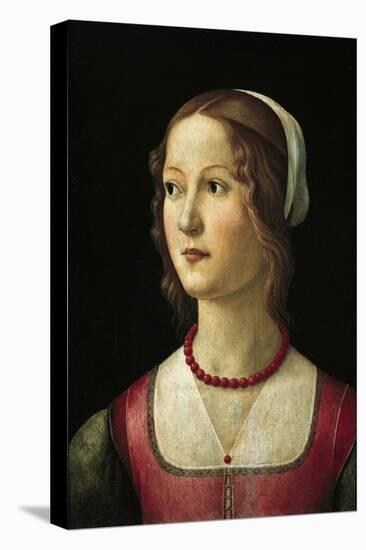 Portrait of a young woman - 1485-Domenico Ghirlandaio-Premier Image Canvas