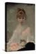 Portrait of a Young Woman with Cat-Charles Chaplin-Premier Image Canvas