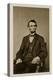 Portrait of Abraham Lincoln (1809-65) (B/W Photo)-Mathew Brady-Premier Image Canvas