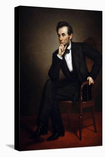 Portrait of Abraham Lincoln, 1887-George Peter Alexander Healy-Premier Image Canvas