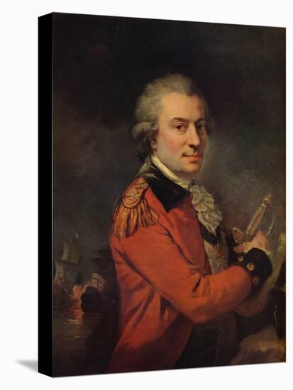 Portrait of Admiral De Suffren, 18th century, (1915)-Alexander Roslin-Premier Image Canvas