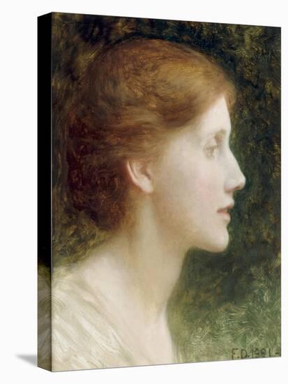 Portrait of Agnes Mallam (Mrs Edward Foster), 1921-Frank Bernard Dicksee-Premier Image Canvas