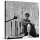 Portrait of Alberto Giacometti Surrounded by His Sculptures-Gordon Parks-Premier Image Canvas