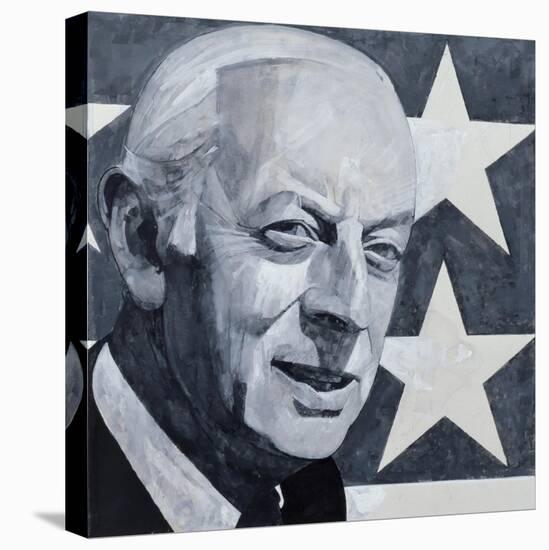 Portrait of Alistair Cooke, illustration for 'The Listener', 1970s-Barry Fantoni-Premier Image Canvas