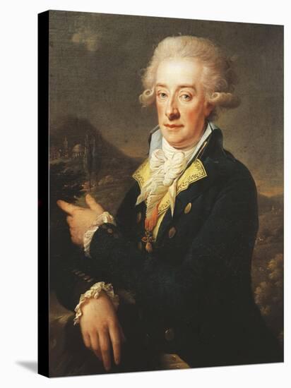 Portrait of Alois I of Liechtenstein-null-Premier Image Canvas