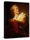 Portrait of an Artist-Jean-Honoré Fragonard-Premier Image Canvas