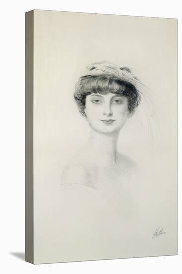 Portrait of Anna de Noailles (1876-1933)-Paul Cesar Helleu-Premier Image Canvas