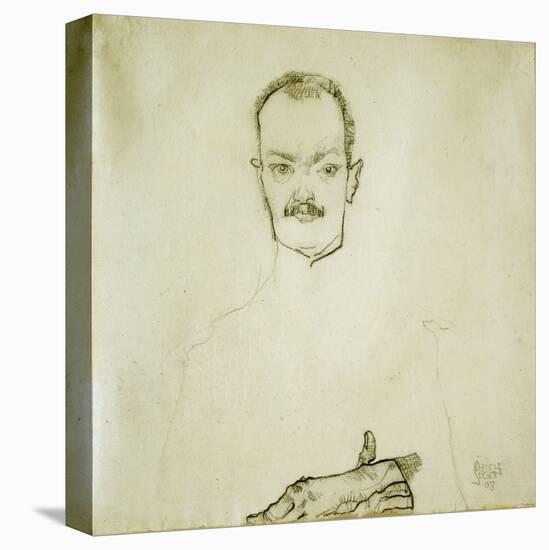 Portrait of Arthur Roessler, 1910-Egon Schiele-Premier Image Canvas