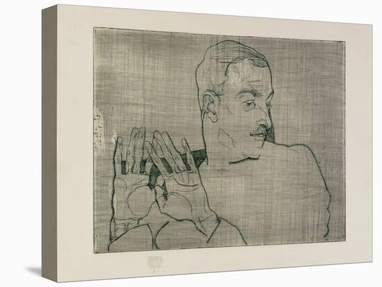 Portrait of Arthur Roessler, 1914-Egon Schiele-Premier Image Canvas