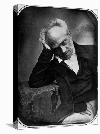 Portrait of Arthur Schopenhauer, German Philosopher-null-Premier Image Canvas