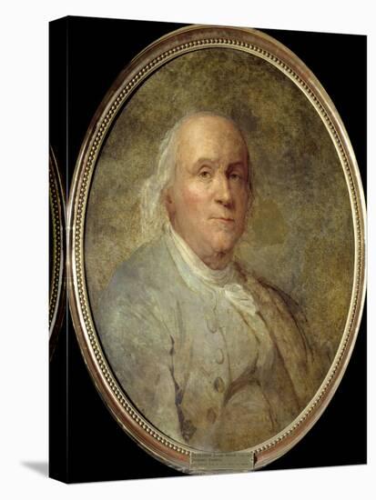 Portrait of Benjamin Franklin - by Joseph Siffred Duplessis-null-Premier Image Canvas