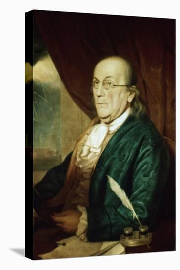 Portrait of Benjamin Franklin-null-Premier Image Canvas