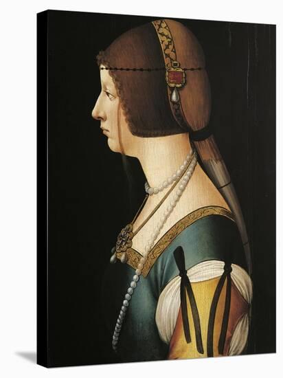 Portrait of Bianca Maria Sforza, Painting by Giovanni Ambrogio De Predis, 1493-null-Premier Image Canvas