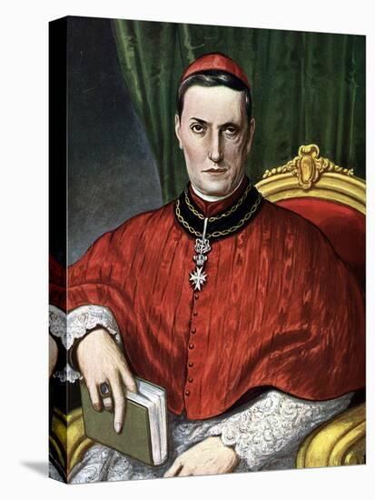 Portrait of Cardinal Mariano Rampolla (1843-1913) Illustration by Tancredi Scarpelli (1866-1937) Fr-Tancredi Scarpelli-Premier Image Canvas
