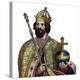Portrait of Charlemagne (742-814), King of the Franks-French School-Premier Image Canvas