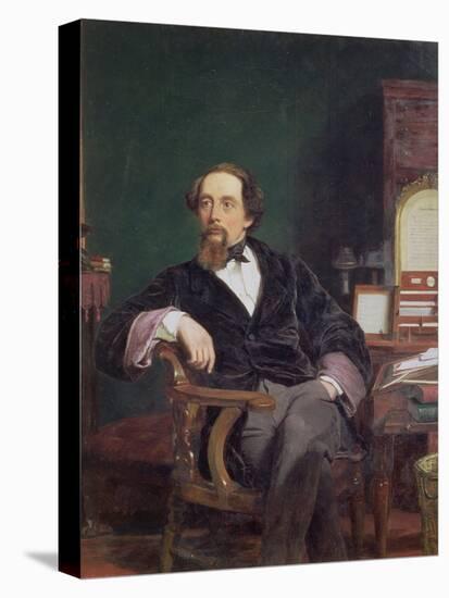 Portrait of Charles Dickens-William Powell Frith-Premier Image Canvas