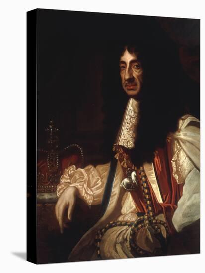 Portrait of Charles II-Godfrey Kneller-Premier Image Canvas