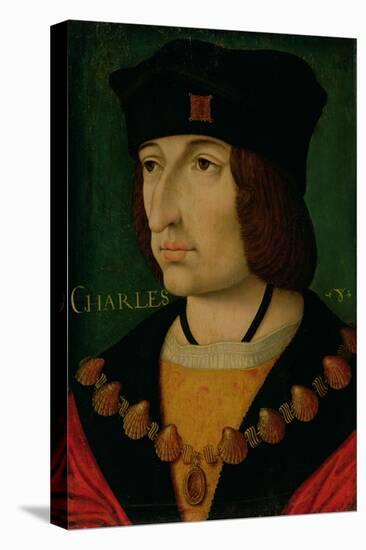 Portrait of Charles VIII King of France-Jean Bourdichon-Premier Image Canvas