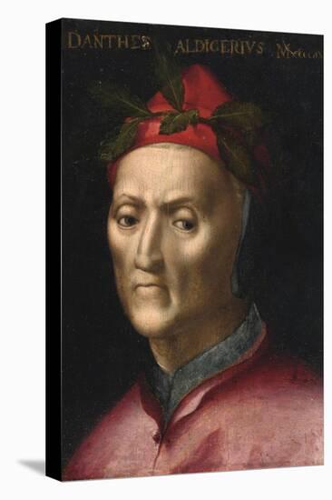 Portrait of Dante Alighieri (1265-1321) - Peinture Anonyme Du 16Eme Siecle - Collection Privee-Anonymous Anonymous-Premier Image Canvas