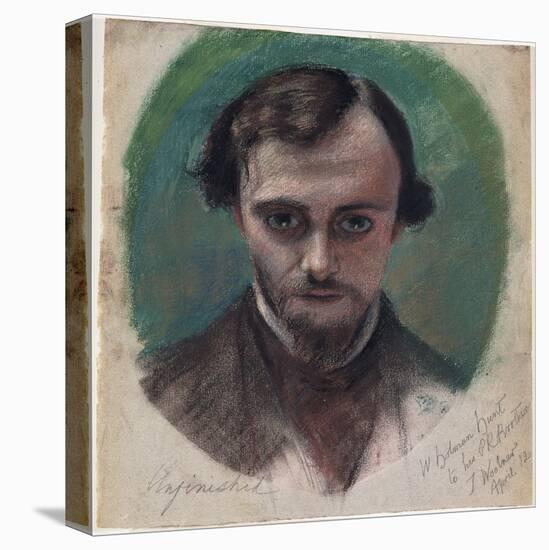 Portrait of Dante Gabriel Rossetti, 1853-William Holman Hunt-Premier Image Canvas
