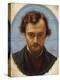 Portrait of Dante Gabriel Rossetti-William Holman Hunt-Premier Image Canvas