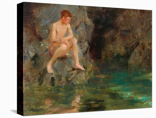 Portrait of David Bone - Cornwall, 1913-Henry Scott Tuke-Premier Image Canvas