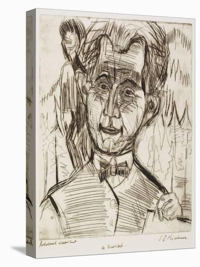 Portrait of Dr. Redslob, 1924-Ernst Ludwig Kirchner-Premier Image Canvas