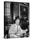 Portrait of Dr. Vannevar Bush of Carnegie Inst., Sitting in His Office-null-Premier Image Canvas