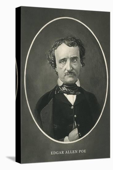 Portrait of Edgar Allen Poe-null-Stretched Canvas