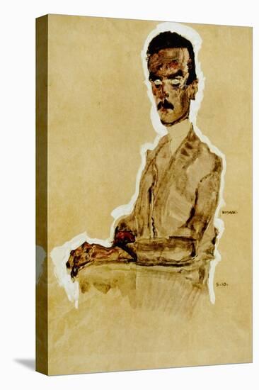 Portrait of Eduard Kosmack, Seated, 1910-Egon Schiele-Premier Image Canvas