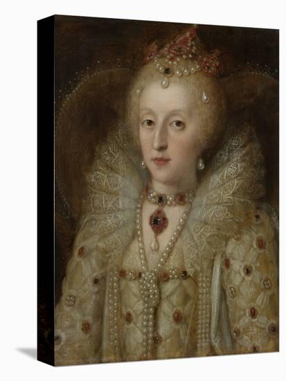Portrait of Elizabeth I, Queen of England, C. 1550-99-null-Stretched Canvas