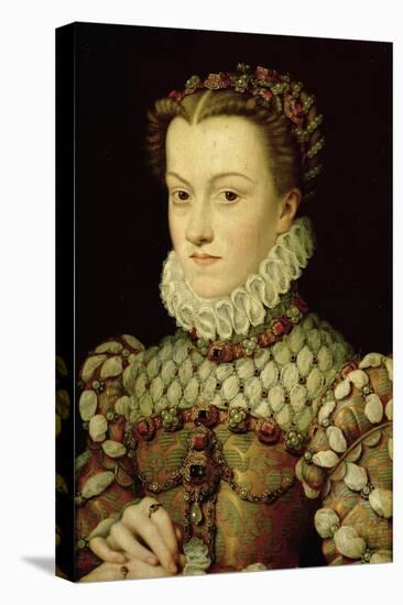 Portrait of Elizabeth of Austria Queen of France, circa 1570-Francois Clouet-Premier Image Canvas