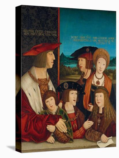 Portrait of Emperor Maximilian I with His Family, 1516-1520-Bernhard Strigel-Premier Image Canvas