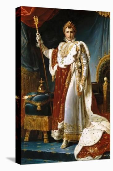 Portrait of Emperor Napoléon I Bonaparte (1769-182) in His Coronation Robes-François Pascal Simon Gérard-Premier Image Canvas