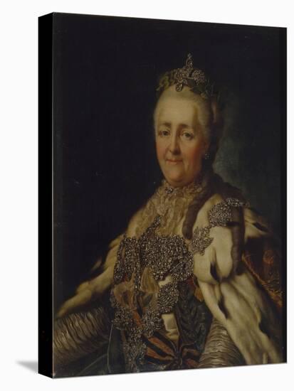 Portrait of Empress Catherine II (1729-179)-Alexander Roslin-Premier Image Canvas