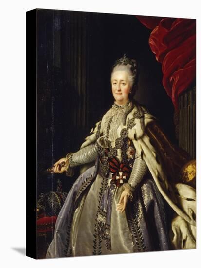 Portrait of Empress Catherine II (1729-179)-null-Premier Image Canvas