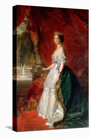 Portrait of Empress Eugenie of France Wife of Napoleon III-null-Premier Image Canvas