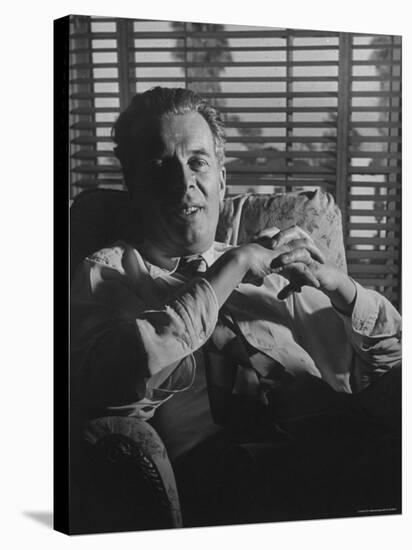 Portrait of English Writer Aldous Huxley-Gjon Mili-Premier Image Canvas