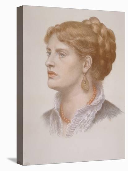 Portrait of Fanny Cornforth (1824-1906), 1874 (Coloured Chalk on Paper)-Dante Gabriel Charles Rossetti-Premier Image Canvas