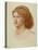 Portrait of Fanny Cornforth, Head and Shoulders, 1874 (Coloured Chalk on Paper)-Dante Gabriel Charles Rossetti-Premier Image Canvas