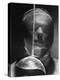 Portrait of Fencer Wearing Sabre Mask-Andreas Feininger-Premier Image Canvas
