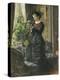 Portrait of Fru Lisen Samson, Nee Hirsch, Arranging Flowers at a Window, 1881-Anders Leonard Zorn-Premier Image Canvas