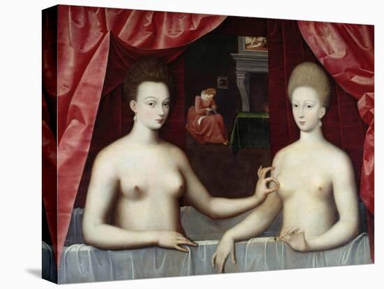 Portrait of Gabrielle D'estrees and Her Sister-null-Premier Image Canvas