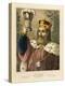 Portrait of Gambrinus, Legendary King of Flanders, Pictorial Broadsheet Published by F.C.…-German School-Premier Image Canvas