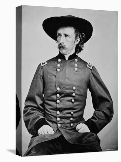 Portrait of General A. Custer-Mathew Brady-Premier Image Canvas