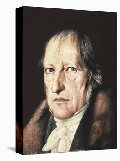 Portrait of Georg Wilhelm Friedrich Hegel-Jacob Schlesinger-Stretched Canvas